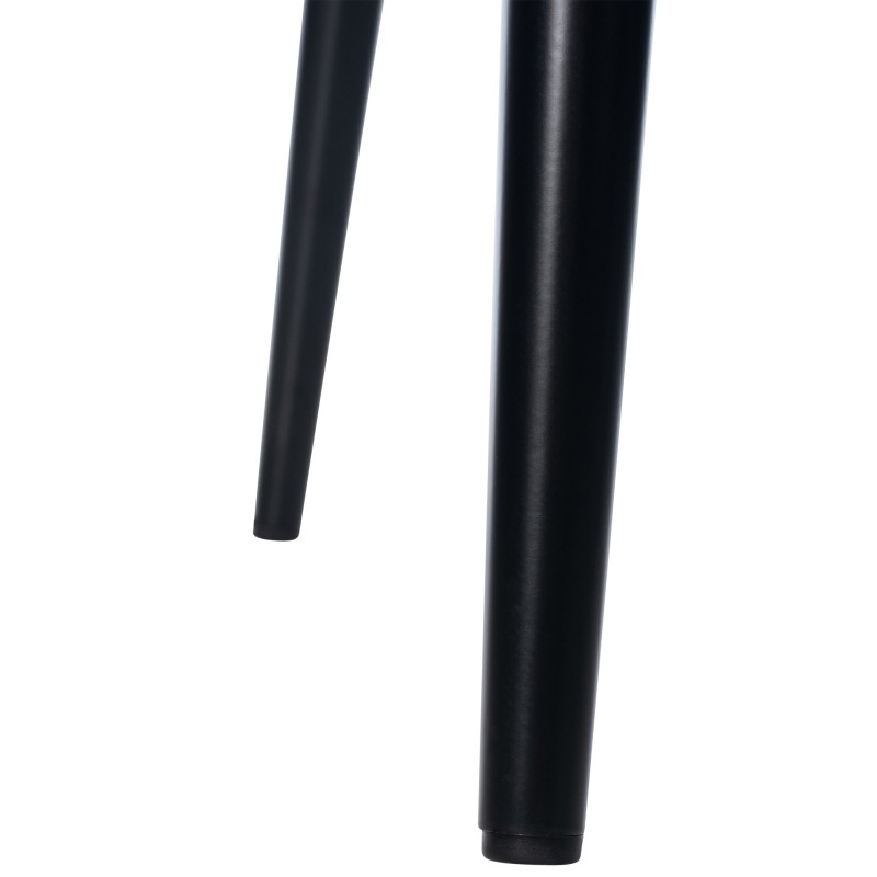 Moderni Napier ruokailutuoli pehmustetulla istuimella ja metallirungolla