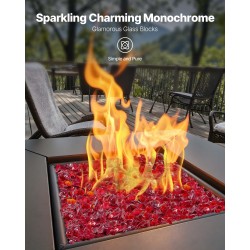 Tulilasi palonkestävä kvartsilasi 19 mm palat 4,5 kg punainen tulipesiin