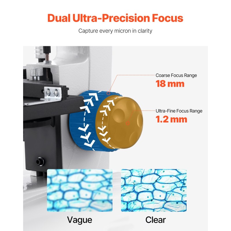 Binokulaarinen yhdistelmämikroskooppi alumiinirunko 40–2000-kertainen suurennus LED-valaistus opetukseen