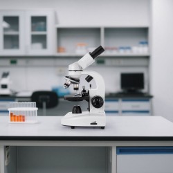 Binokulaarinen yhdistelmämikroskooppi alumiinirunko 40–2000-kertainen suurennus LED-valaistus opetukseen