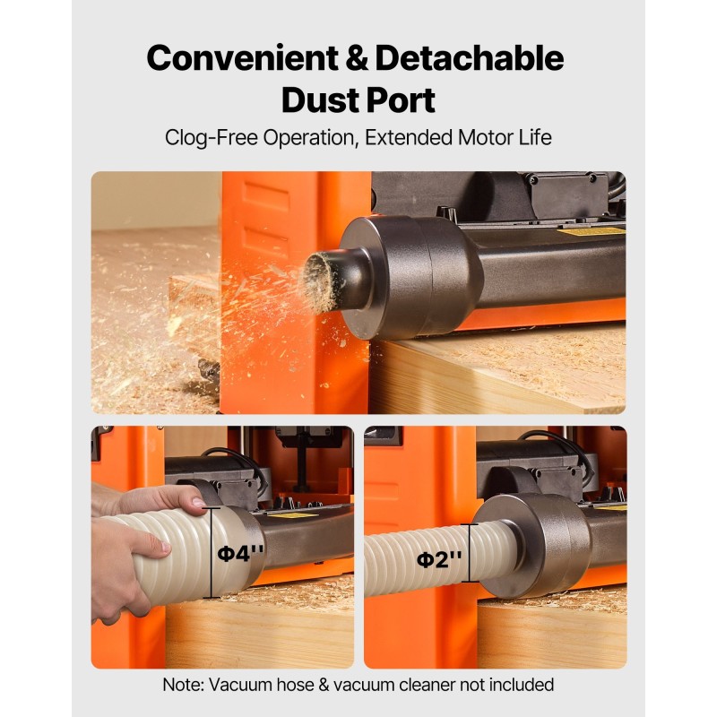 Paksuushöylä työpenkille 330 mm työpöydällä 2000W spiraaliteräpää 24 vaihdettavalla teräpalalla