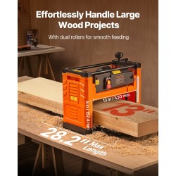 Paksuushöylä 1800 wattia 330 millimetriä leveällä työpöydällä kaksiteräinen kovalle ja pehmeälle puulle