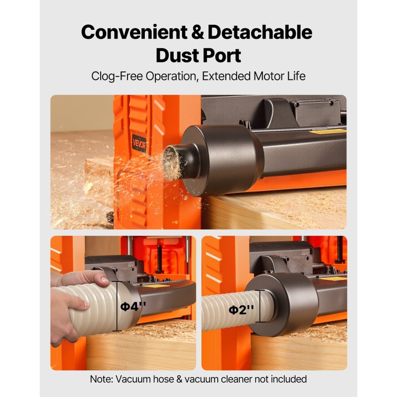 Paksuushöylä 1800 wattia 330 millimetriä leveällä työpöydällä kaksiteräinen kovalle ja pehmeälle puulle