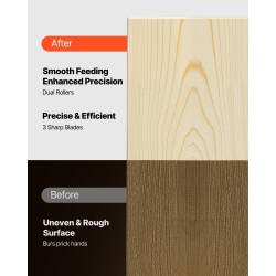 Penkkimallinen paksuushöylä 330 mm työleveys 2000 W kolmiteräinen kaksoissyöttötelat