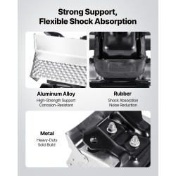 Moottorin kiinnikesarja rauta alumiini kaksi kappaletta Chevrolet Silverado 1500 V8 5,3l 2007–2013