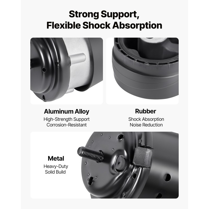 Moottori- ja vaihteiston kiinnikesarja metallinen kumiosilla 4-osainen Chevrolet Traverse 3,6 l 2009–2017