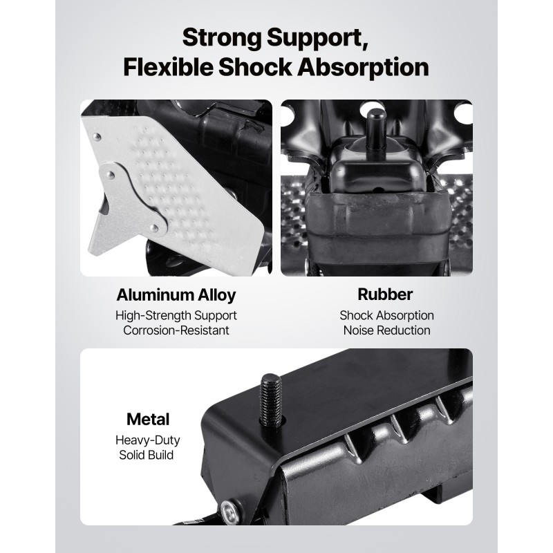 Moottorin kiinnikesarja rauta ja alumiini 3 kpl Chevrolet Silverado 5.3L 2007–2013