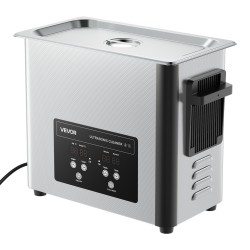 Ultraäänipuhdistin 6 l ruostumaton teräs 40 kHz 120 W digitaalinen ajastin