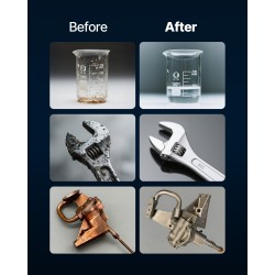 Ultraäänipuhdistin 6 l ruostumaton teräs 40 kHz 120 W digitaalinen ajastin