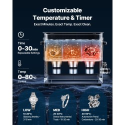 Ultraäänipesuri 10L ruostumaton teräs 40kHz digitaalinen ajastin säädettävä lämpötila puhdistuskori