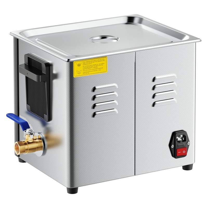 Ultraäänipesuri 10L ruostumaton teräs 40kHz digitaalinen ajastin säädettävä lämpötila puhdistuskori