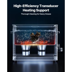 Ultraäänipesuri 15L ruostumaton teräs 40kHz 240W ammattikäyttöön