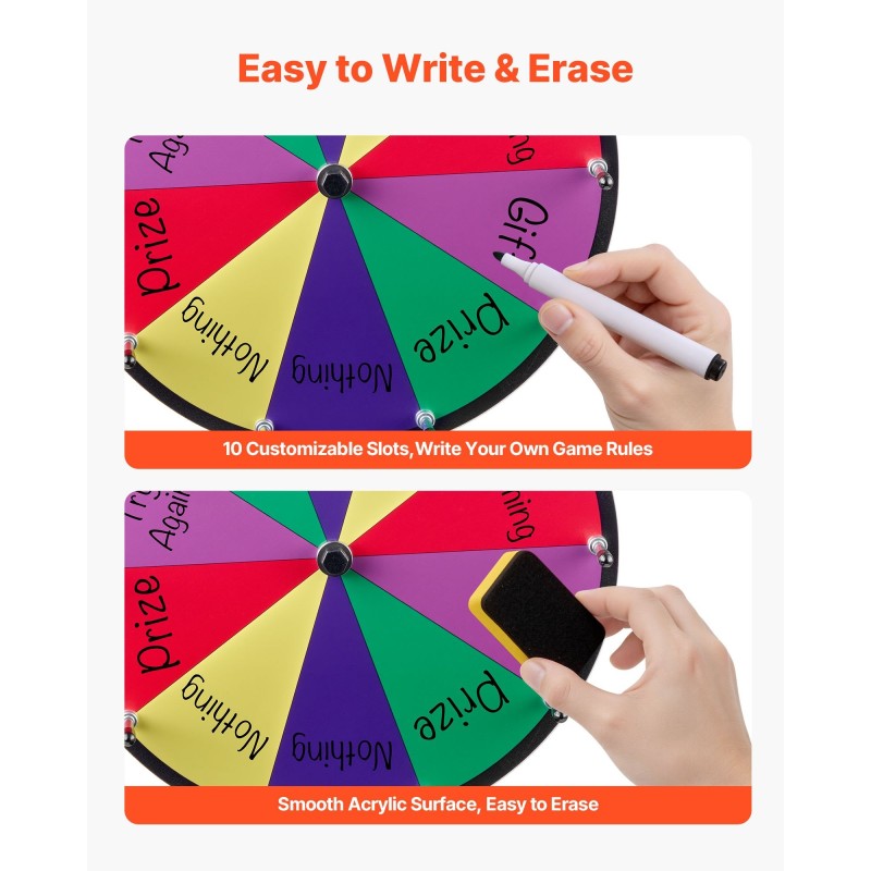 Pöytämallinen onnenpyörä halkaisija kolmekymmentä senttimetriä kymmenen rakoa kuivapyyhittävä pinta