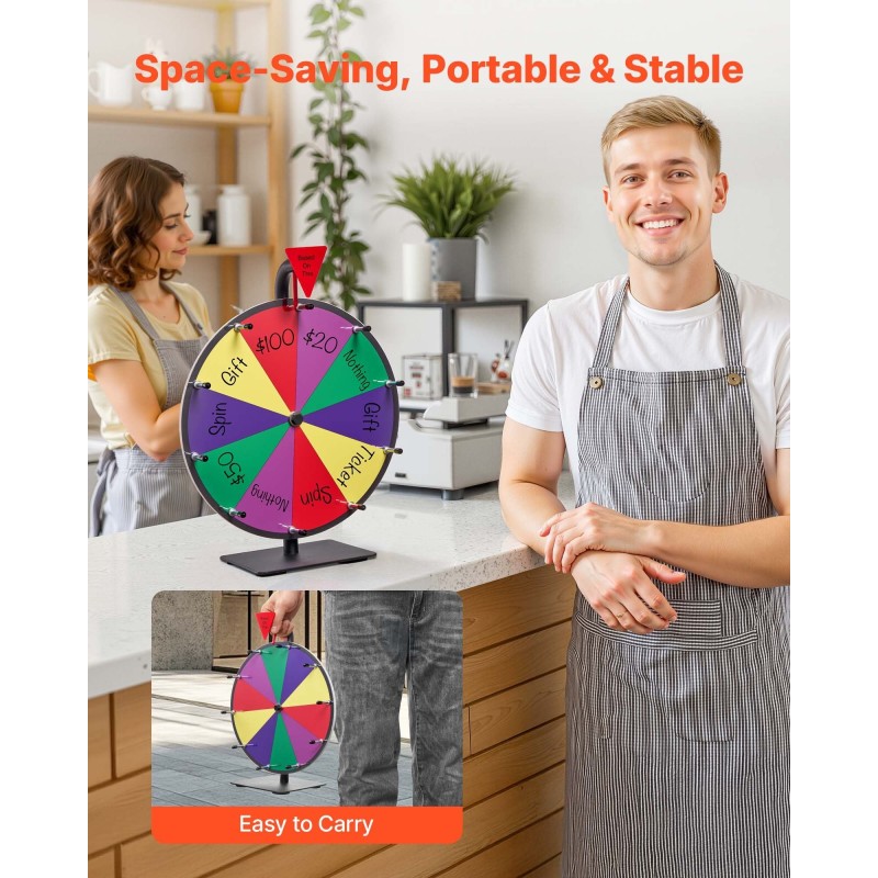 Pöytämallinen onnenpyörä halkaisija kolmekymmentä senttimetriä kymmenen rakoa kuivapyyhittävä pinta