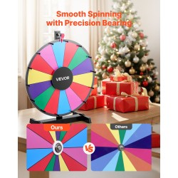 Pöytämallinen onnenpyörä 457 mm halkaisija 14 sektoria kuivapyyhittävä pinta vakaalla telineellä