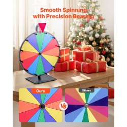 Pöytämallinen arpapyörä kaksitoista sektoria kuusi väriä kuivapyyhittävä pinta