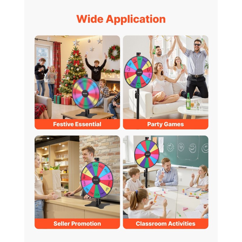 Onnenpyörä 610 mm 14 osiota kuivapyyhittävä pinta säädettävä korkeus