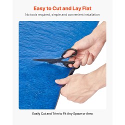 Lattian alusmateriaali 3 mm kierrätetty kuitu PE-höyrysulku 2 rullaa laminaattiin ja vinyyliin