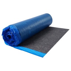 Lattian alusmateriaali 3 mm kierrätetty kuitu PE-höyrysulku 2 rullaa laminaattiin ja vinyyliin