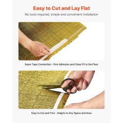 Lattian alusmateriaali laminaatti- ja puulattioille 3 mm IXPE-vaahto 18,6 m² rulla