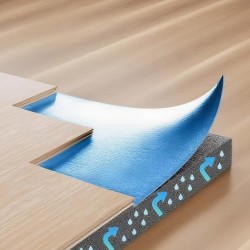 Alusmateriaali EPE ja PE 3 mm 18,6 m² rulla laminaatti- ja bambulattioille