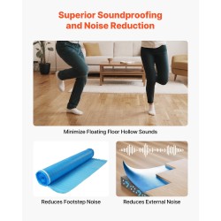 Lattian aluskate laminaatti- ja puulattioille EPE-vaahto ja PE-kalvo 3 mm 3 rullaa