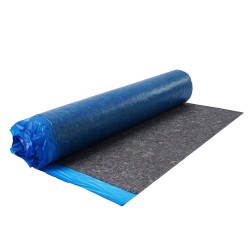 Lattian alusmateriaali kierrätyskuitu PE-höyrysulku 3 mm rulla 9,3 m² vinyyli laminaatti puulattioille