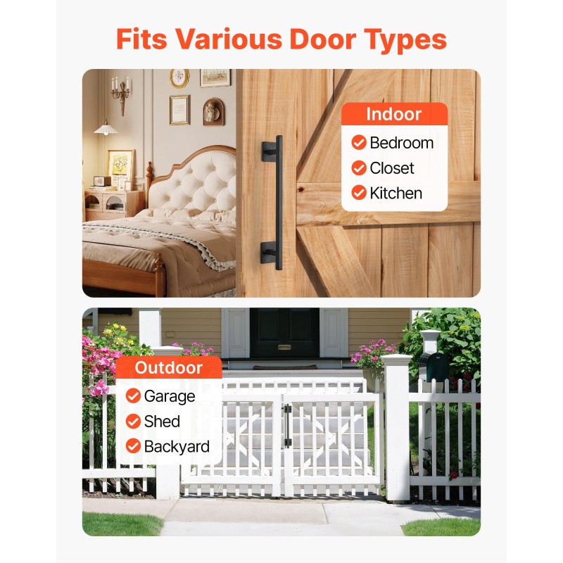 Portin vedin hiiliteräksinen ruosteenkestävä pinnoite 320 mm 1 kpl sisä- ja ulkokäyttöön