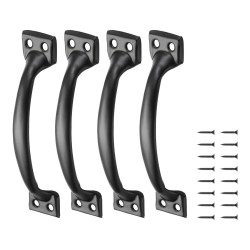 Ovi- ja porttikahva hiiliteräs 152 mm 4 kappaletta sisä- ja ulkokäyttöön