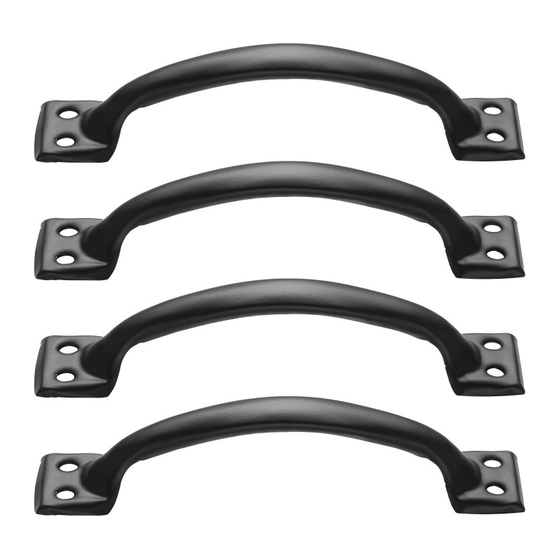 Ovi- ja porttikahva hiiliteräs 152 mm 4 kappaletta sisä- ja ulkokäyttöön