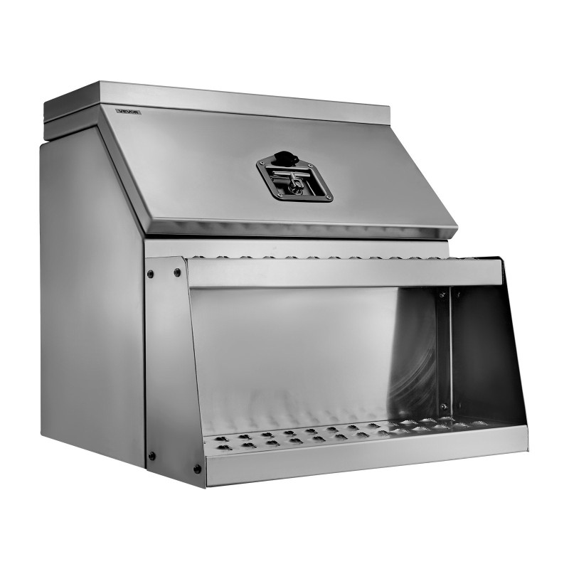 Alumiininen askeltyökalulaatikko mitat 610x695x645 mm 200 kg T-kahvalukolla