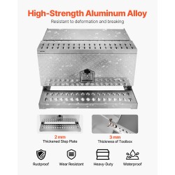 Askelmallinen työkalulaatikko alumiiniseos 760 x 750 x 400 mm 200 kg