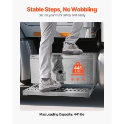 Askelmallinen työkalulaatikko alumiiniseos 760 x 750 x 400 mm 200 kg