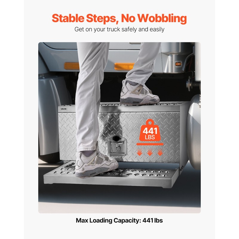 Askelmallinen työkalulaatikko alumiiniseos 760 x 750 x 400 mm 200 kg