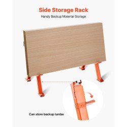 Taitettava teräksinen sahapukki 2 kpl korkeussäätö 640–820 mm kantavuus 816,5 kg