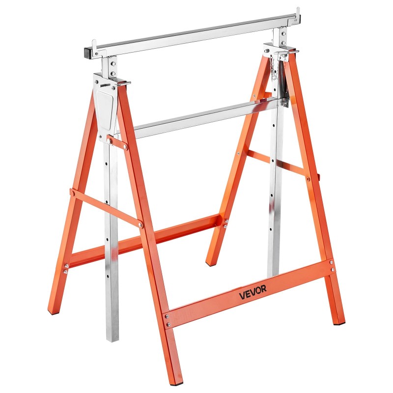 Sahapukki taittuva teräsrakenne korkeussäädettävä 800–1300 mm kantavuus 199,6 kg 2 kpl