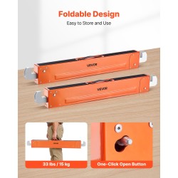 Taitettava teräksinen sahapukki pari 600,1 kg kantavuus 730 mm korkeus