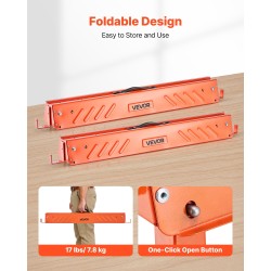 Sahapukki teräksinen taittuva 740 mm korkeus 2 kpl 299 kg kantavuus