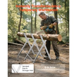 Sahapukki taitettava teräksinen 149,7 kg kantavuus 790–1000 mm