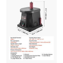 Pöytämallinen värähtelevä karhahiomakone valualumiinityötasolla 320×300 mm 6 hiomaputkea