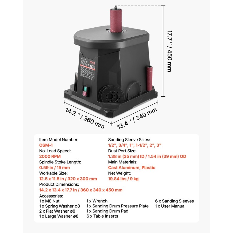 Pöytämallinen värähtelevä karhahiomakone valualumiinityötasolla 320×300 mm 6 hiomaputkea
