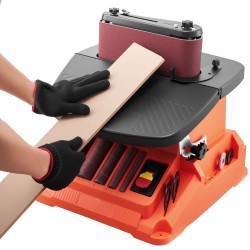 Penkkimallinen kara ja nauhahiomakone puutöihin 2000 kierrosta minuutissa 16 millimetriä iskunpituudella