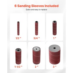 Pöytämallinen karahiomakone valurautaisella pöydällä 2000 kierrosta minuutissa 16 millimetrin iskunpituudella 6 hiomaholkilla