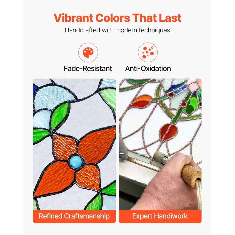 Värillinen lasipaneeli mitat 664x402x4,5 mm metallikehyksellä ripustettava ikkuna- ja seinäkoriste