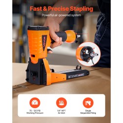 Paineilmatoiminen pahvilaatikkojen niittain alumiinirunko 34,8 mm kruunulla 16 ja 19 mm jalka