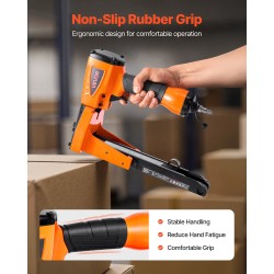 Paineilmatoiminen pahvilaatikkojen niittain alumiinirunko 34,8 mm kruunulla 16 ja 19 mm jalka