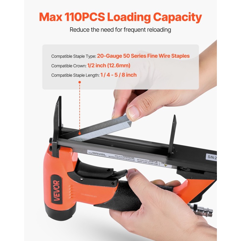 Paineilmatoiminen niittipyssy alumiiniseos verhoiluun 50-sarjan niiteille kruunu 12,8 mm pituus 6–16 mm