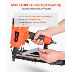 Pneumaattinen niittipyssy alumiiniseosrunko kruunu 26,4 mm 16–38 mm niiteille lipas 140 kpl