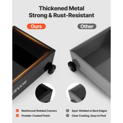 Öljynkeräysastia 94,6 l matalaprofiilinen manuaalipumpulla 2,2 m letkulla autoille