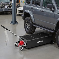 Öljynkeräysastia 94,6 l matalaprofiilinen manuaalipumpulla 2,2 m letkulla autoille